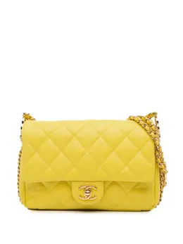 CHANEL Pre-Owned: Жёлтая сумка через плечо 
