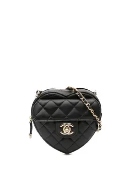 CHANEL Pre-Owned: Чёрная сумка через плечо 