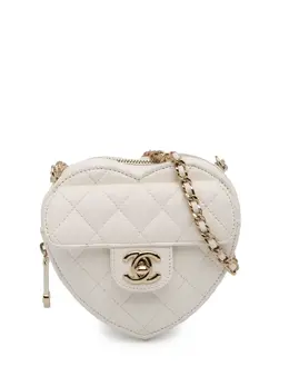 CHANEL Pre-Owned: Белая сумка через плечо 