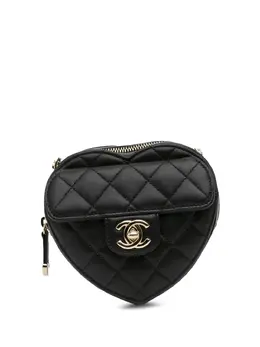 CHANEL Pre-Owned: Чёрная сумка через плечо 