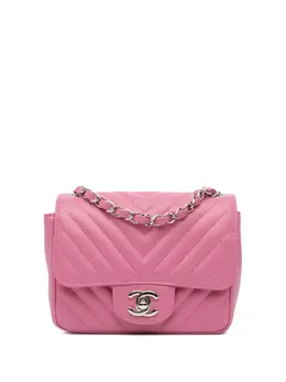 CHANEL Pre-Owned: Розовая сумка через плечо 
