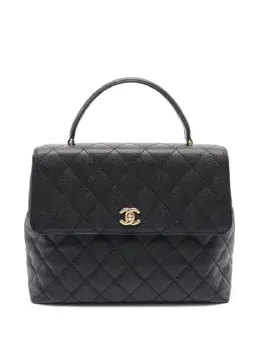 CHANEL Pre-Owned: Чёрная сумка 