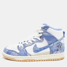 Nike: Белые кроссовки  SB Dunk High