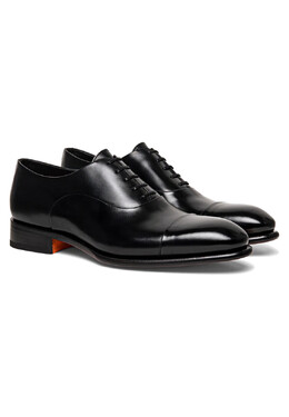 Santoni: Чёрные туфли 