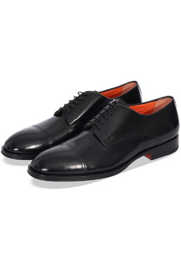 Santoni: Чёрные туфли 
