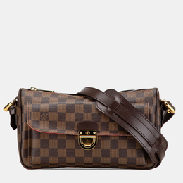 Louis Vuitton: Коричневая сумка 