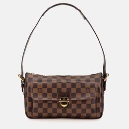 Louis Vuitton: Коричневая сумка 