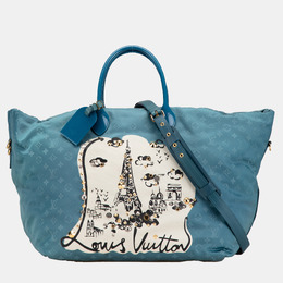 Louis Vuitton: Голубая сумка 