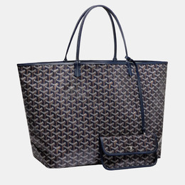 Goyard: Синяя сумка-шоппер 