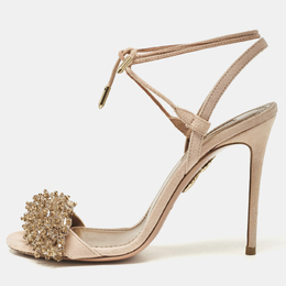 Aquazzura: Бежевые сандалии 