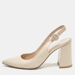 Gianvito Rossi: Бежевые туфли 