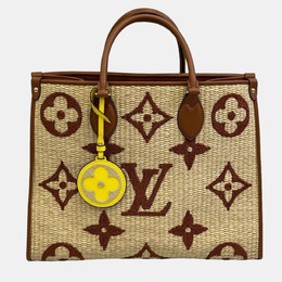 Louis Vuitton: Коричневая сумка-шоппер 