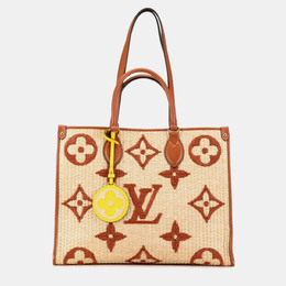 Louis Vuitton: Коричневая сумка-шоппер 