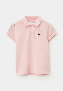 Lacoste: Розовое поло 