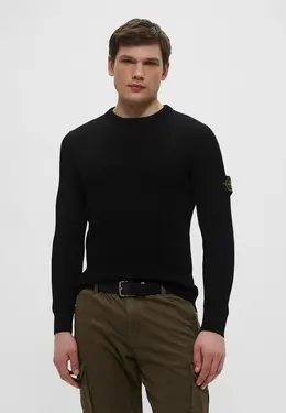 Stone Island: Чёрный свитер 