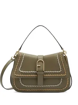 Furla: Сумка-шоппер цвета хаки 