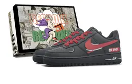 Nike: Чёрные кроссовки  Air Force 1