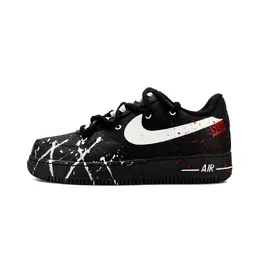 Nike: Чёрные кроссовки  Air Force 1