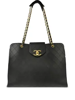 CHANEL Pre-Owned: Чёрная сумка 