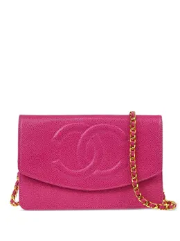CHANEL Pre-Owned: Розовый кошелёк 