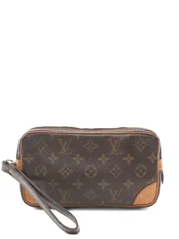 Louis Vuitton Pre-Owned: Коричневый клатч 