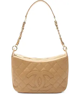 CHANEL Pre-Owned: Бежевая сумка 