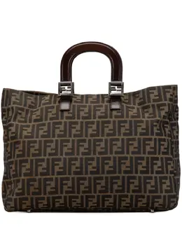 Fendi Pre-Owned: Коричневая сумка-шоппер 