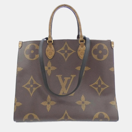 Louis Vuitton: Коричневая сумка-шоппер 