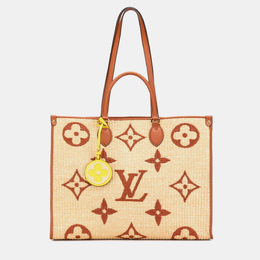 Louis Vuitton: Бежевая сумка-шоппер 