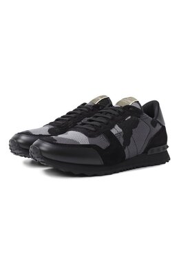 Valentino: Чёрные кроссовки  Rockrunner