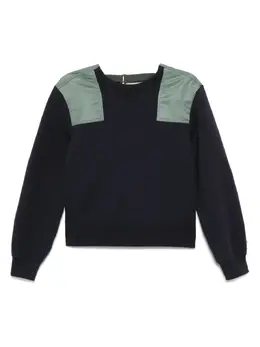 sacai: Синий свитшот 