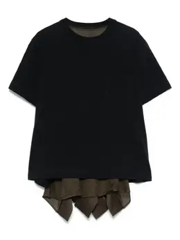 sacai: Синяя футболка 