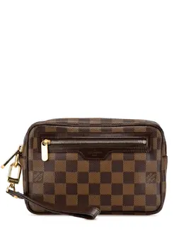 Louis Vuitton Pre-Owned: Коричневый клатч 