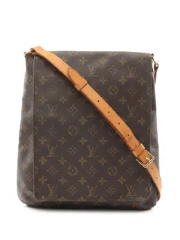 Louis Vuitton Pre-Owned: Коричневая сумка через плечо 