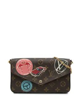 Louis Vuitton Pre-Owned: Коричневая сумка через плечо 