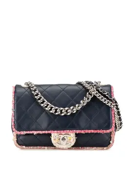 CHANEL Pre-Owned: Голубая сумка 