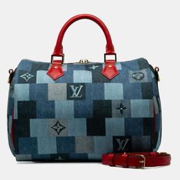 Louis Vuitton: Голубая сумка  Speedy