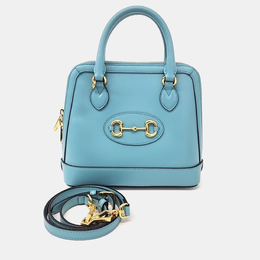 Gucci: Голубая сумка  1955 Horsebit