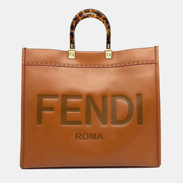 Fendi: Коричневая сумка  Sunshine