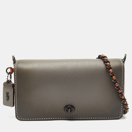 Coach: Коричневая сумка через плечо  Dinky
