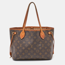 Louis Vuitton: Коричневая сумка  Neverfull