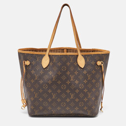 Louis Vuitton: Коричневая сумка  Neverfull MM