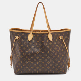 Louis Vuitton: Коричневая сумка  Neverfull