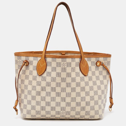 Louis Vuitton: Белая сумка  Neverfull