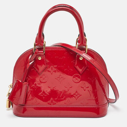Louis Vuitton: Красная сумка  Alma BB
