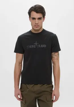 Stone Island: Серая футболка 