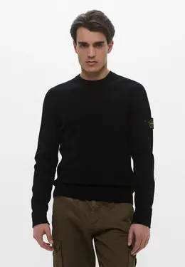 Stone Island: Чёрный свитер 