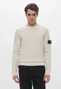 Stone Island: Бежевый свитер 