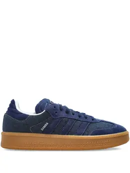adidas: Синие кроссовки  Samba