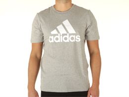 Adidas: Серая футболка 